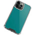 Teal Blue Solid iPhone 13 Pro Max Clear Case